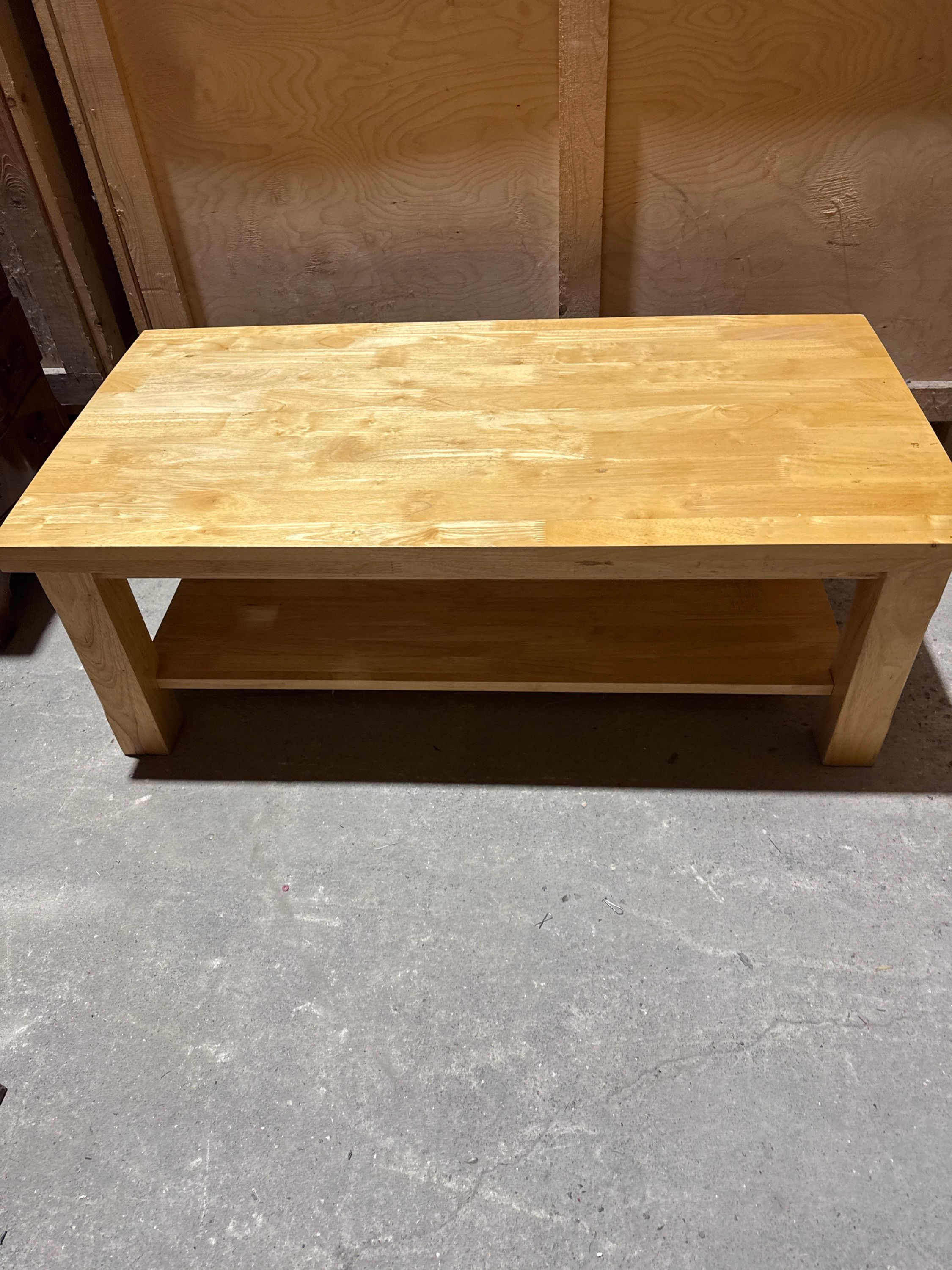 Solid wood coffee table 