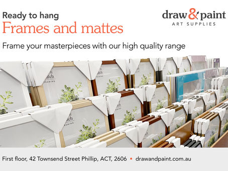 Frame your Visual Art with our new selection of High-Quality Frames & Matts at LAS!
