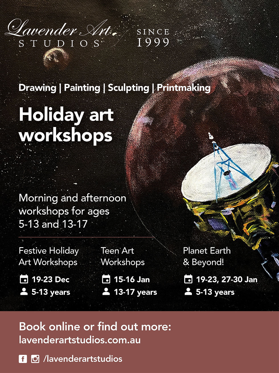 Holiday Art: Festive 2025, Teen 2026, plus, Planet Earth & Beyond 2026!