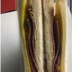 Corned Beef, Cheese and Pickle Sandwich