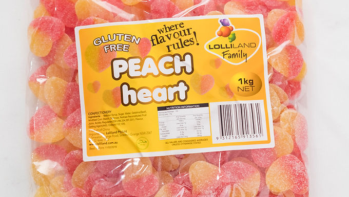 Lolliland Peach Hearts Bag