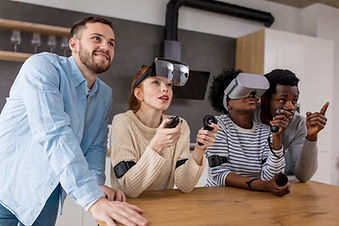Group of people with VR Headset
