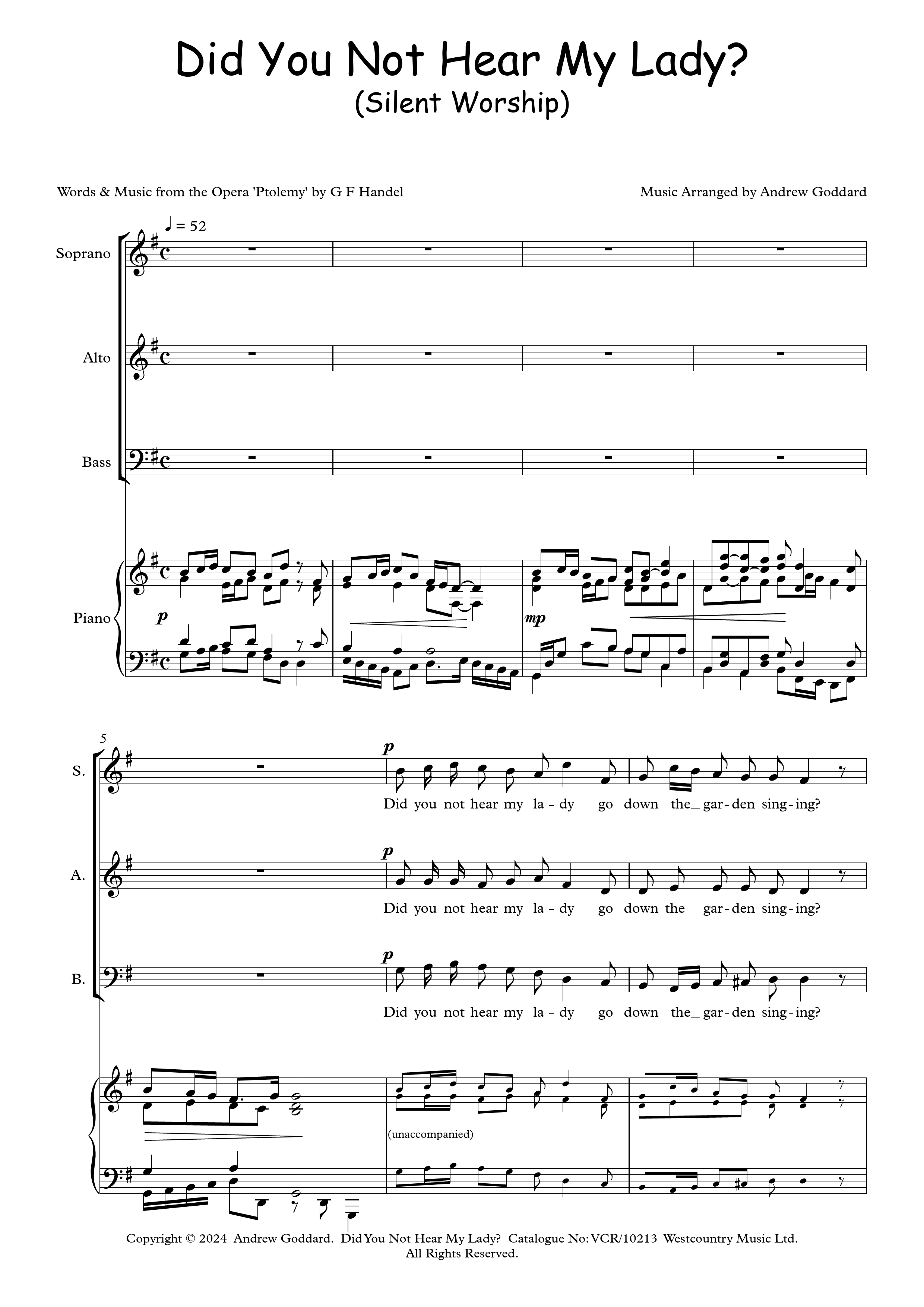 Did You Not Hear My Lady?