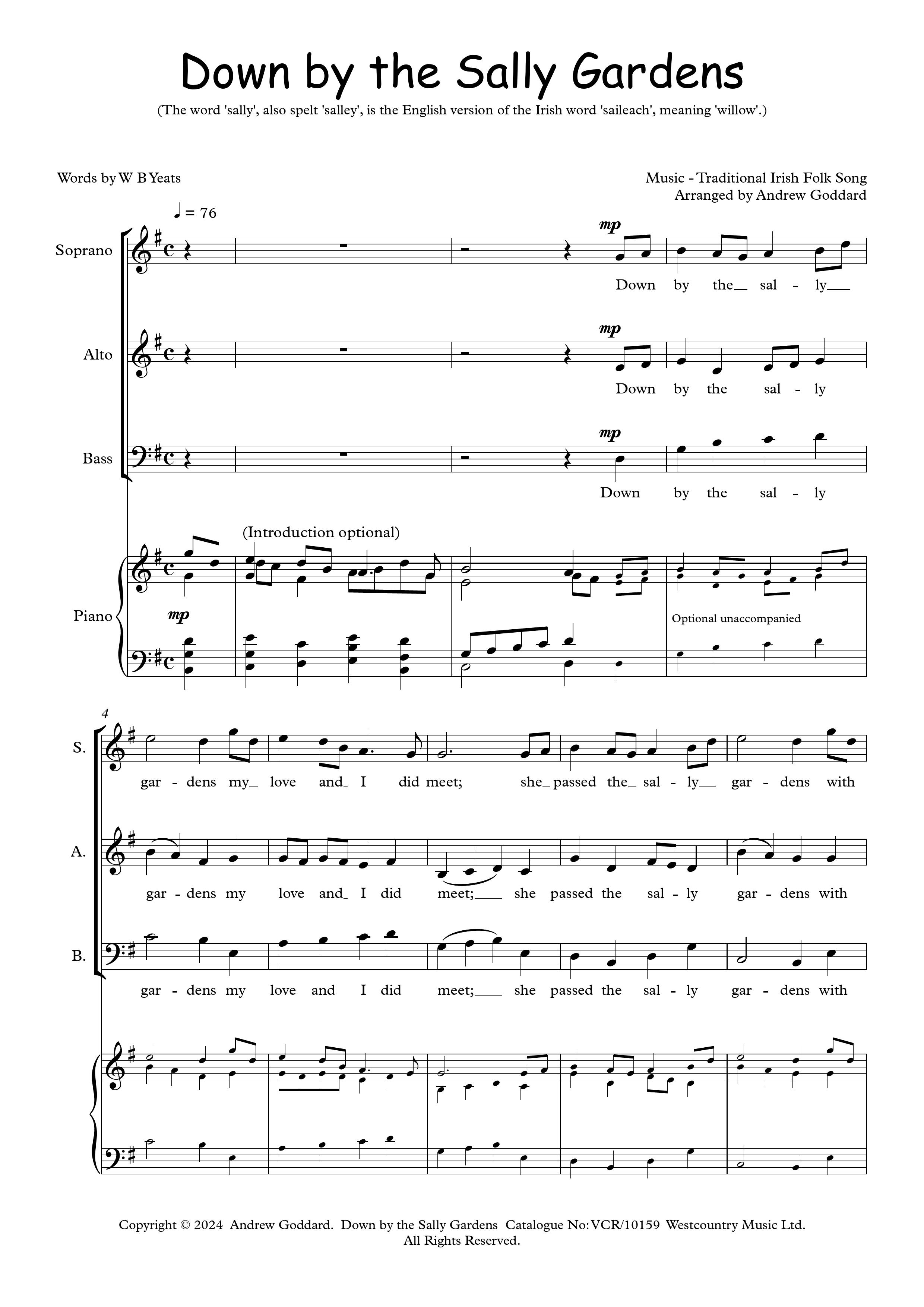 Down by the Sally Gardens