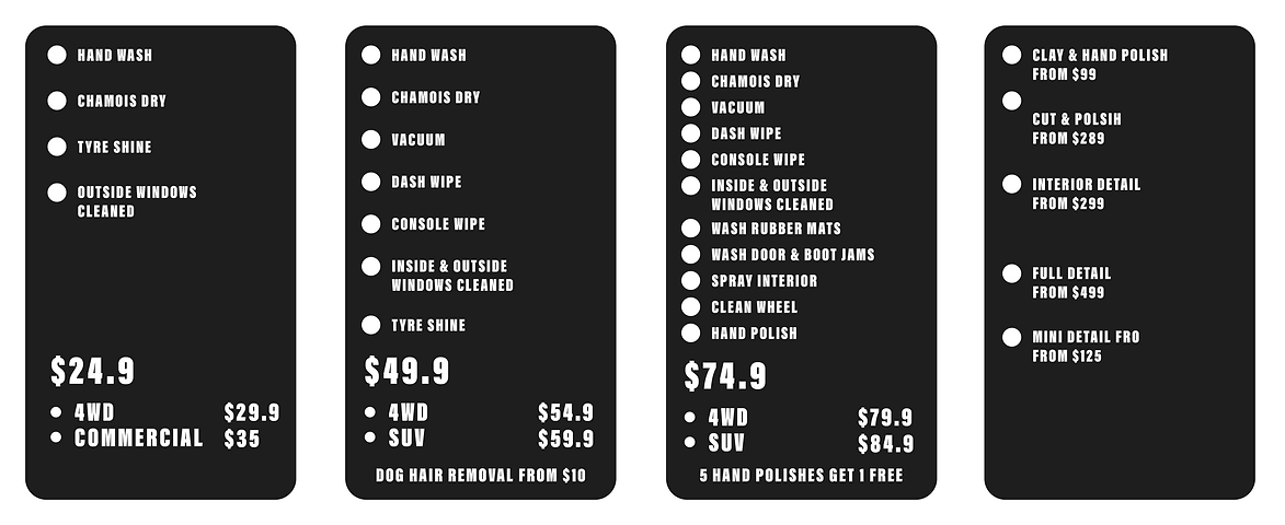 WASH PACKAGES