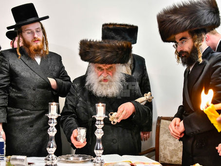 קידשה לעתיד: גייסטרייכע שבת אפגעראכטן דורך גאב"ד מאקאווא בביתו נאוה קודש פון הרה"ק מבעלזא זי"ע אין תל אביב