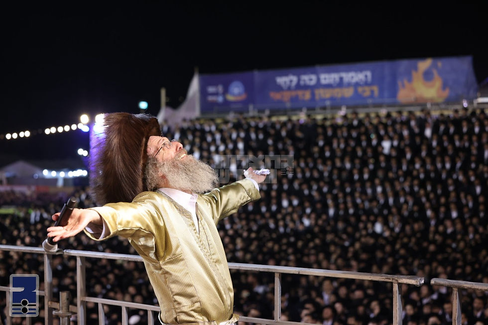 הדלקה רבתי בראשות הגה"צ ר' אלימלך בידערמאן שליט''א וועט ערשטמאליג פארקומען אין ירושלים עיה"ק במעמד אלפי ישראל