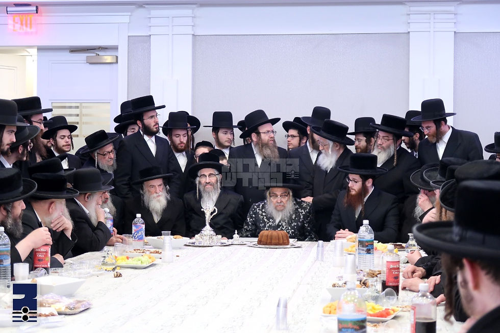 קרית יואל: האד' מסאטמאר באשיינט ביים שמחת התנאים פונעם משב"ק החתן שניאור זלמן עקשטיין ני"ו