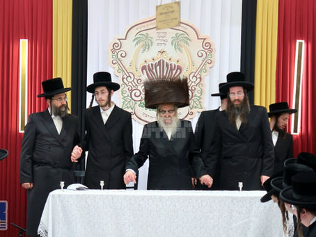 שמחה גוררת שמחה: פרישע שמחת קישור החיתון פון נכד כ"ק אדמו"ר מסאטמאר שליט"א