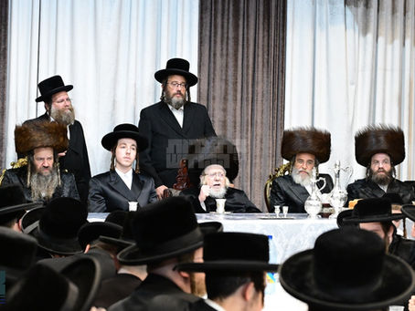 שמחת התנאים לרגל שיינער שידוך בבית קרעטשניף - תולדות אברהם יצחק - קאלוב - ספינקא ירושלים
