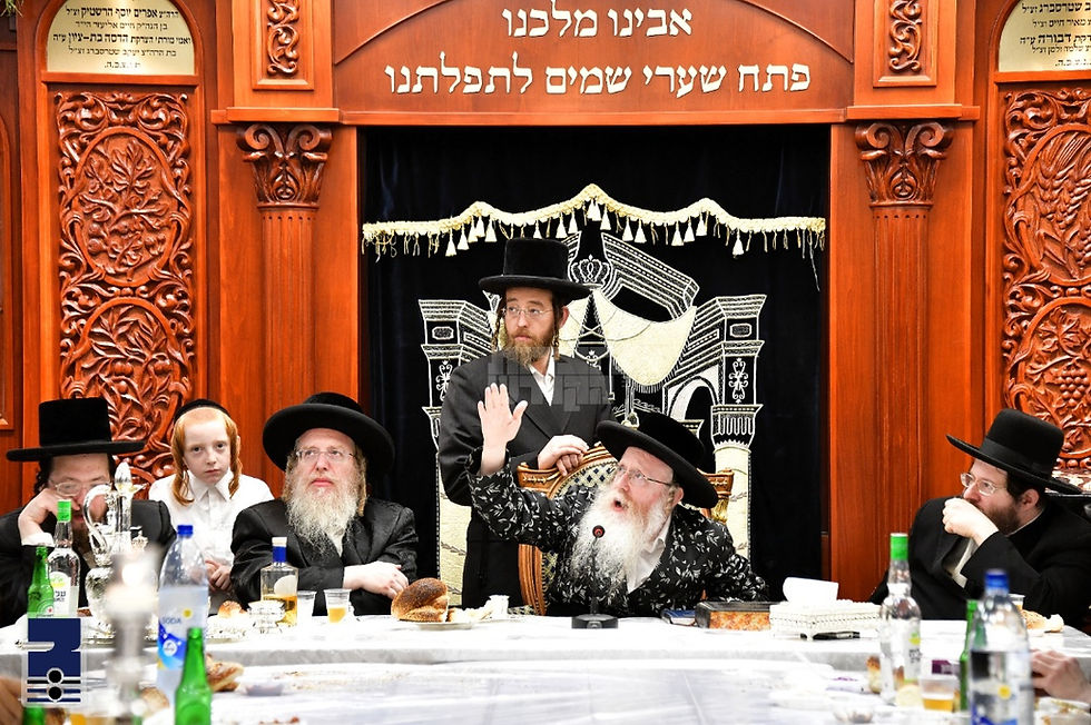 נועם ישראל: סעודת הילולא רבתי פון כ"ק אדמו"ר מקרעטשניף קרית גת זצ"ל