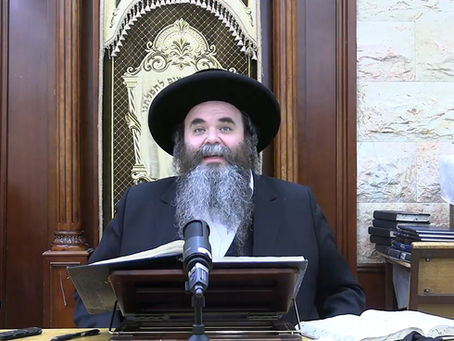 ווידיאו • וועכענטליכע ליל שישי שיעור פון הרה"ג רבי מרדכי הערש שפיטצער שליט"א | פרשת פקודי - החודש