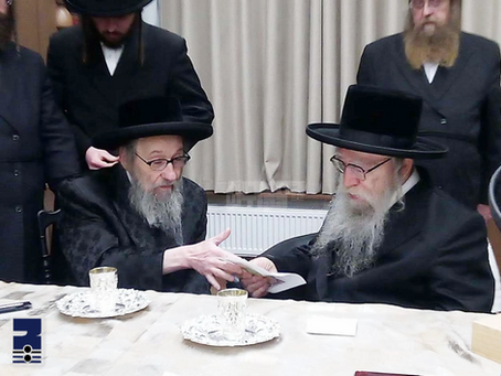 ולבקר בהיכלו: ביקור נרגש פון הגאון הגדול דומ"ץ קרית יואל שליט"א ביי האד' מפשעווארסק