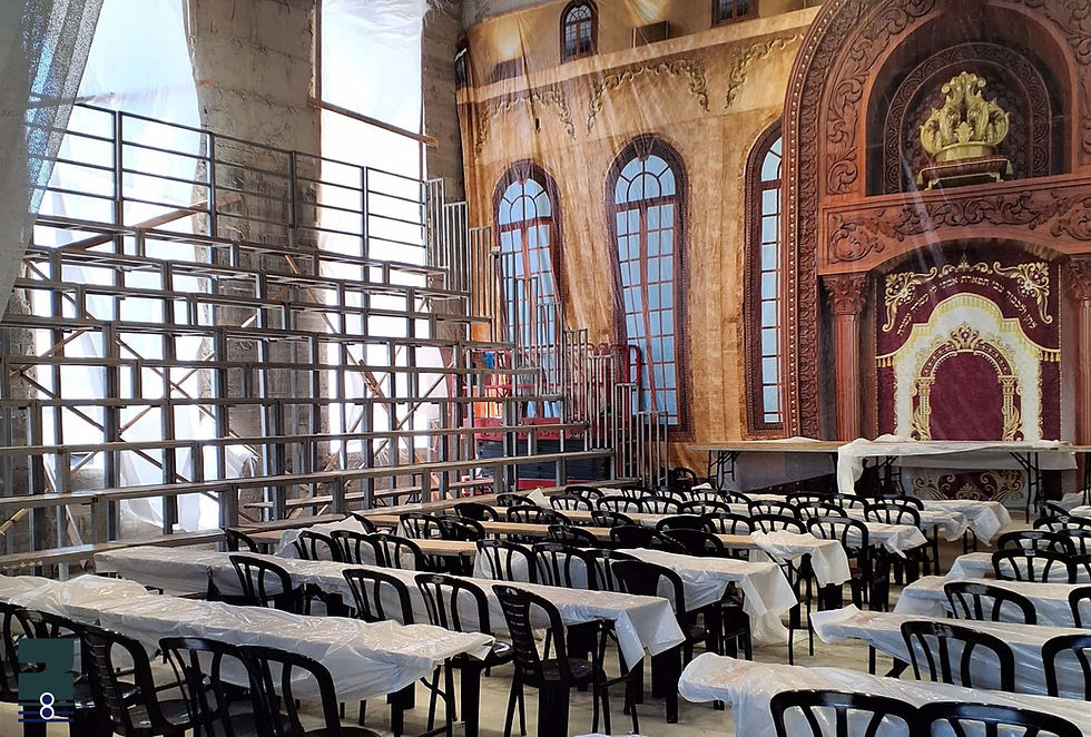 נייע ביהמ"ד הגדול דחסידי תולדות אברהם יצחק אין ביתר באנייעט ביי שבת חנוכת הבית בצל האד' מתולדות אברהם יצחק