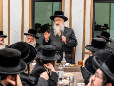 חנוכת הבית צום ביהמ"ד החדש תפארת שמואל אלכסנדר אין מאנסי בנשיאות הגה"צ אבד"ק וראש ישיבת אלכסנדר שליט"א