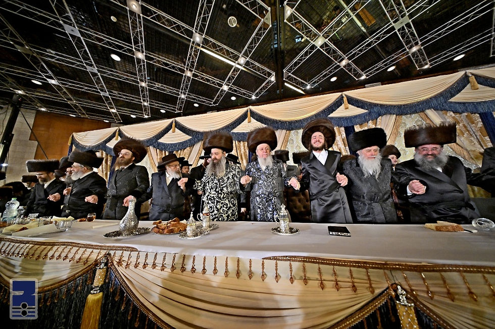 וּבְחוּצוֹת יְרוּשָׁלַיִם: געהויבענער רבישע חתונה בחצרות סאדיגורא ירושלים - מודזיץ - בערטש