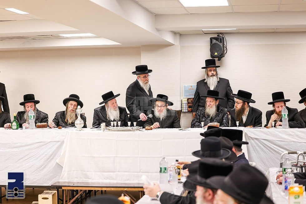הערליכע מסיבת "חומש סעודה" אפגעראכטן אין תלמוד תורה פאפא - בארא פארק בראשות האד' מפאפא
