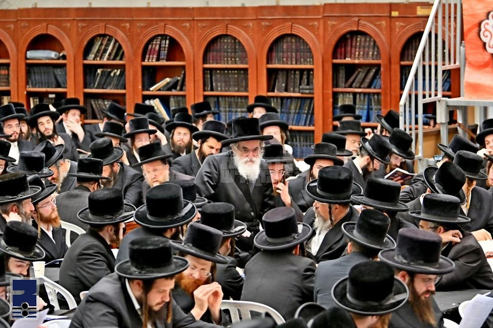 עוסקים בתורה: חסידי ויזניץ ביי סדר לימוד רבתי אויפצופרישן שיעורי תורה ברבים כתקנת הרה"ק הישועות משה מוויזניץ זצ"ל