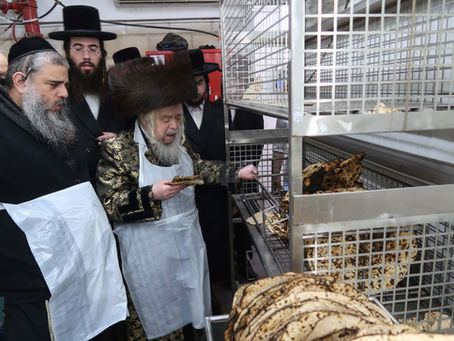 הכנה דרבה: האד' מקרעטשניף סיגעט ביי אפיית מצות לקראת חג הפסח