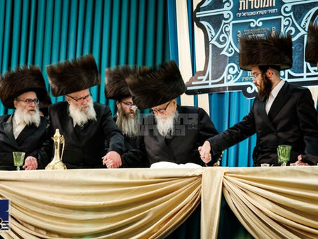 מערבין שמחה בשמחה: חנוכת הבנינים פון מוסדות סקווירא מאנטריאל געפייערט ביי שבע ברכות אין רבינס הויף