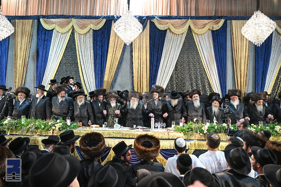 שיינער חתונה פון החתן בן הגה"צ ר' הערשל האגער אבד"ק עטרת צבי - לאנדאן מיט הכלה טאכטער פון האד' מקאזניץ