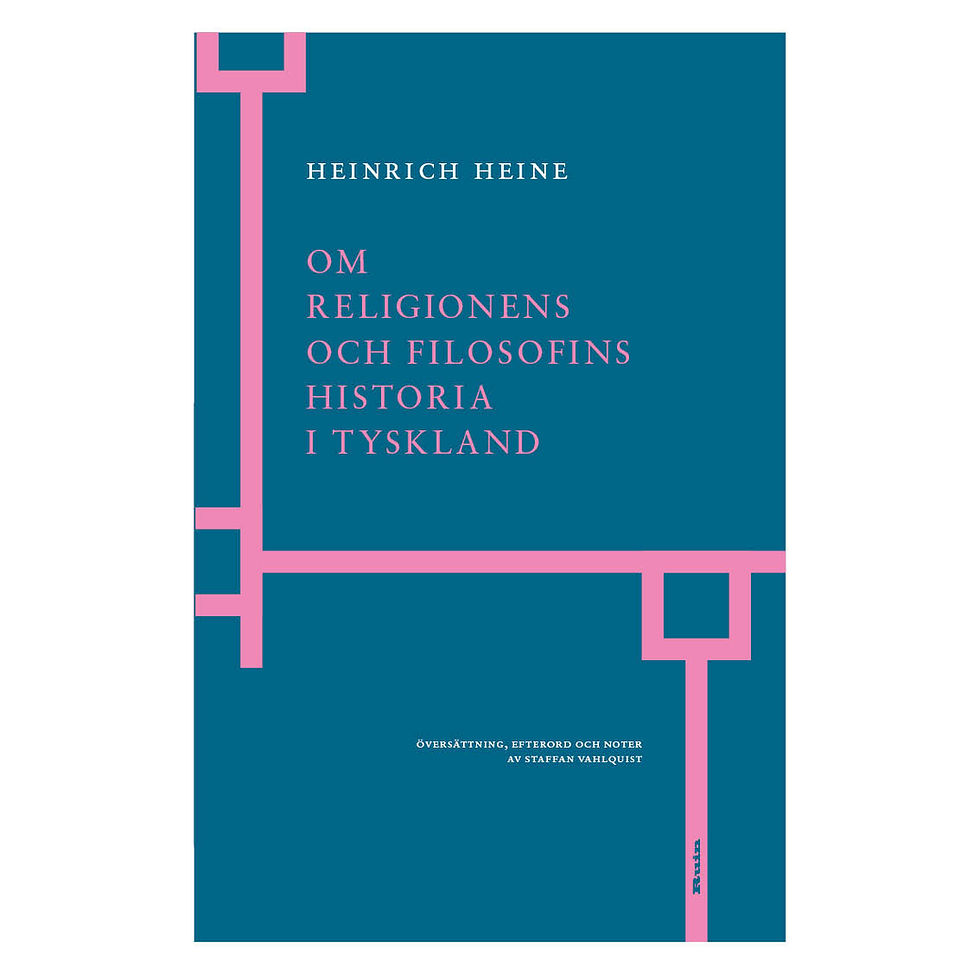 Miniatyrbild: Om religionens och filosofins historia i Tyskland - av Heinrich Heine