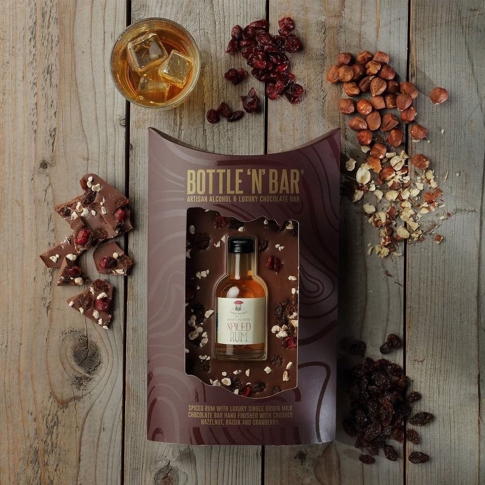 rum and chocolate gift set