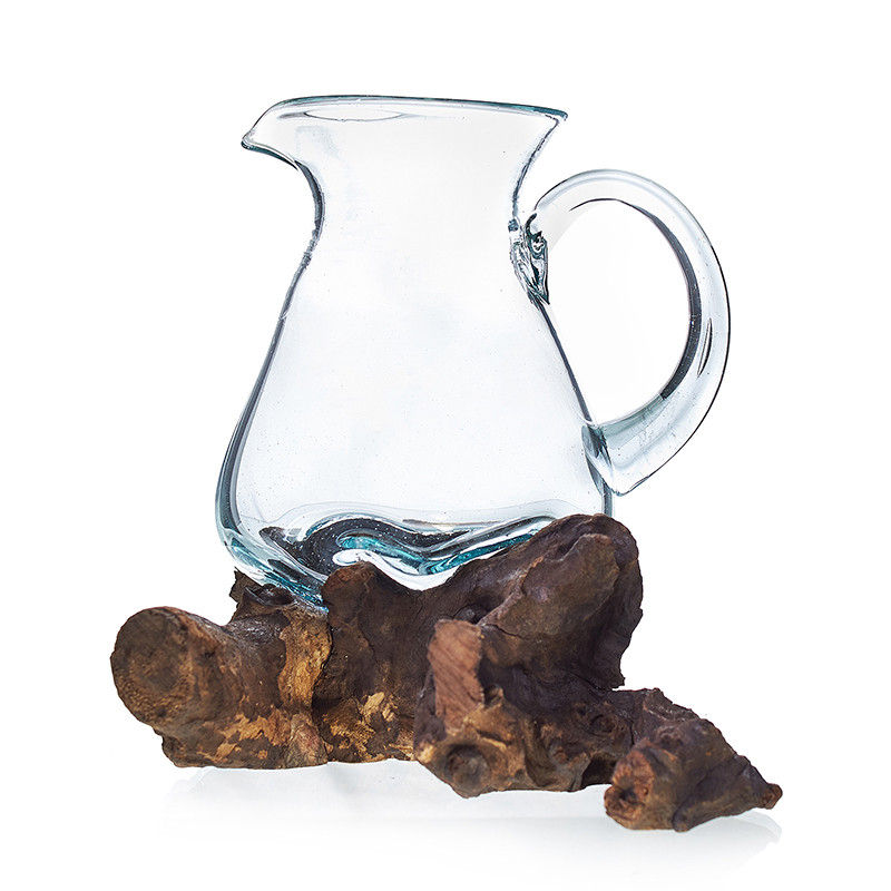 handmade glass water jug