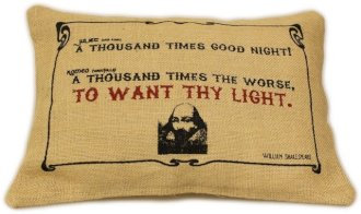 famous quotes cushion cover jute