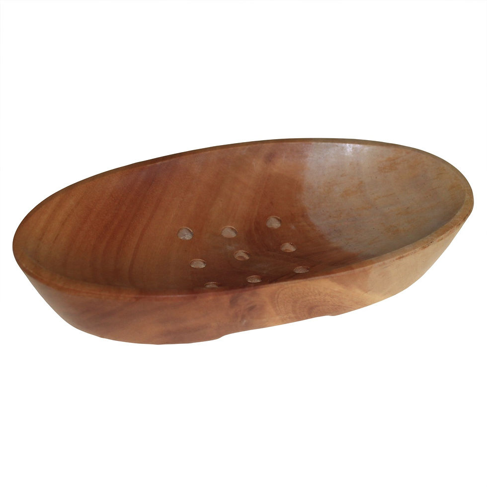 real wood soap dish