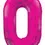 Thumbnail: Hot pink 34" number balloons