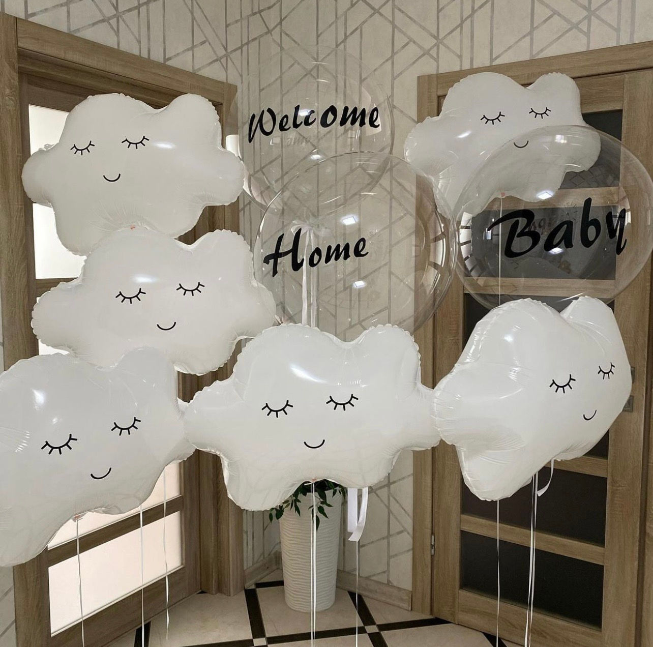 Welcome Home Cloud Balloons