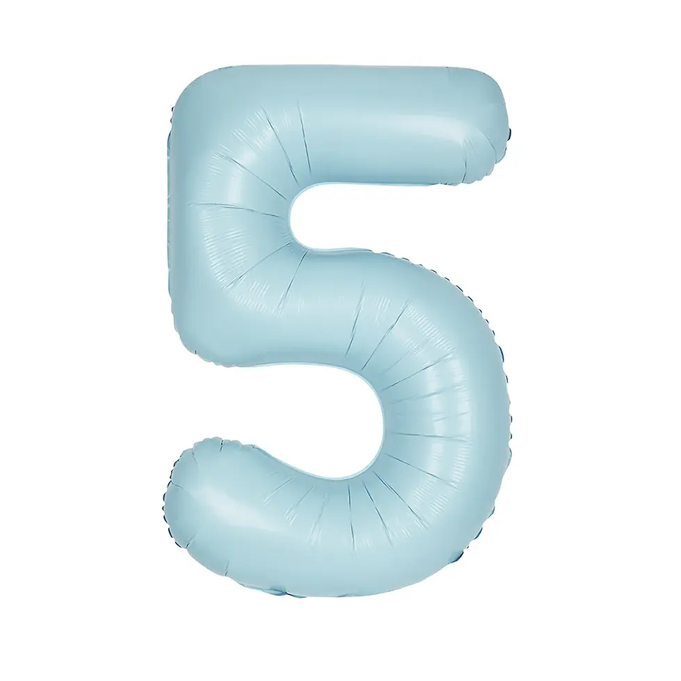 Thumbnail: Light blue 34" number balloons