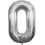 Thumbnail: Silver 34" number balloons
