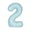 Thumbnail: Light blue 34" number balloons