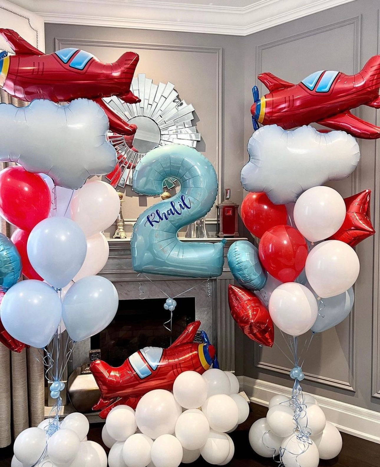 Kids birthday balloon bouquet 