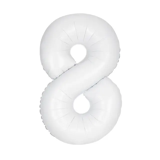 Thumbnail: White 34" number balloon