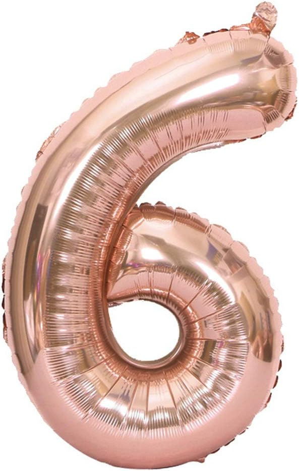 Thumbnail: Rose gold 34" number balloons