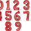 Thumbnail: Foil numbers 34"  from 0 to 9 (inflated)