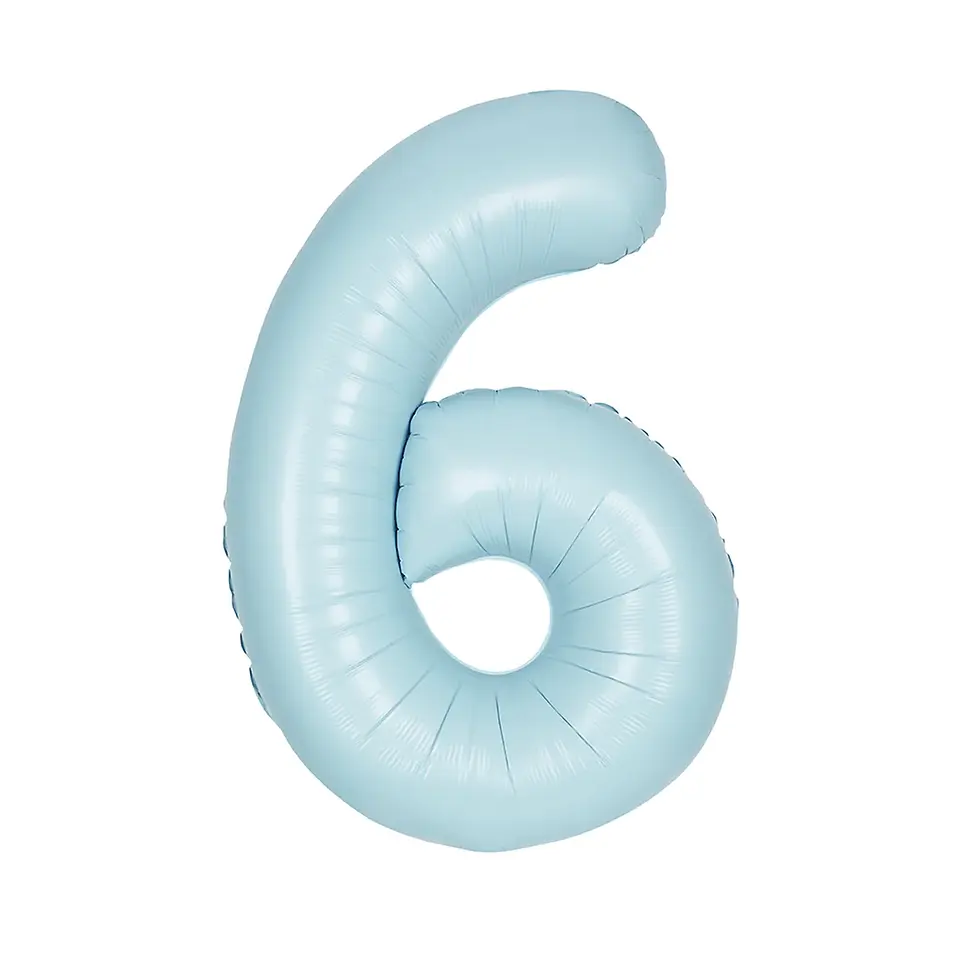 Thumbnail: Light blue 34" number balloons
