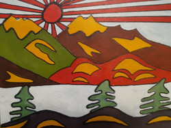 Mountains and Trees