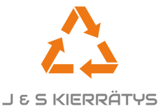 J & S Kierrätys logo, metalliromun yritys