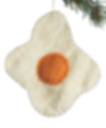 Fried Egg Ornament