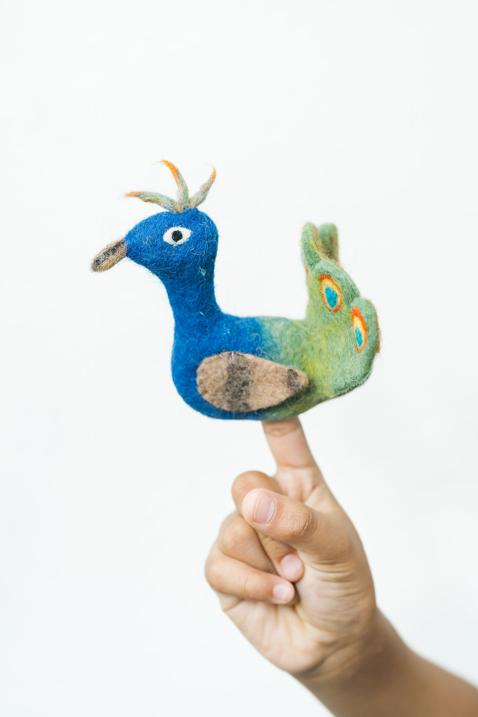 Thumbnail: Peacock Finger Puppet
