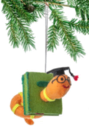 Bookworm Ornament