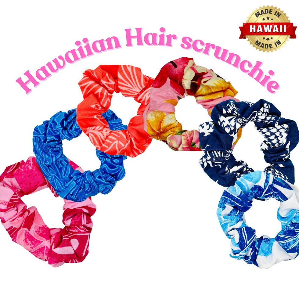 Hawaiian hair scrunchie