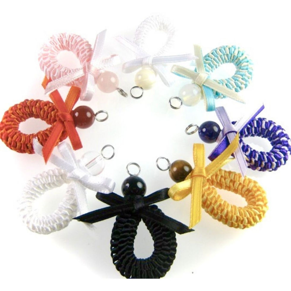 Thumbnail: POWER STONE RIBBON LEI CHARM(STK#A1)
