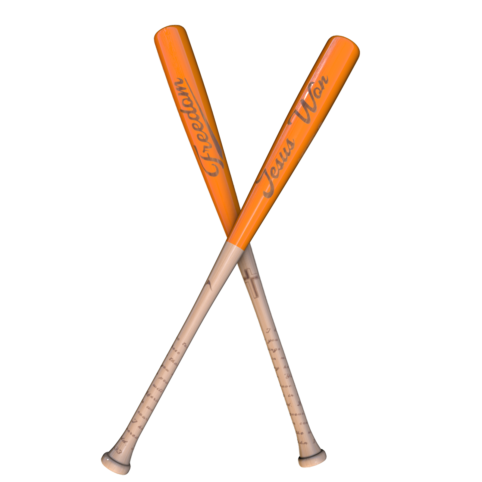 Jesus Won — Freedom Baseball Bat