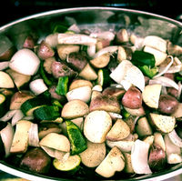 Herb Roasted Potatoes + Zucchini