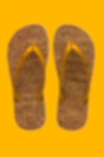 cork flip flops